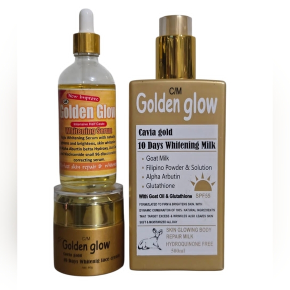 Golden Glow Cavier Gold Body Milk Serum And Face Cream